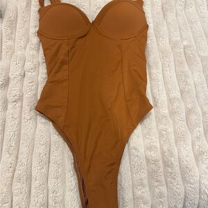 One-Piece Swimsuit in Brown